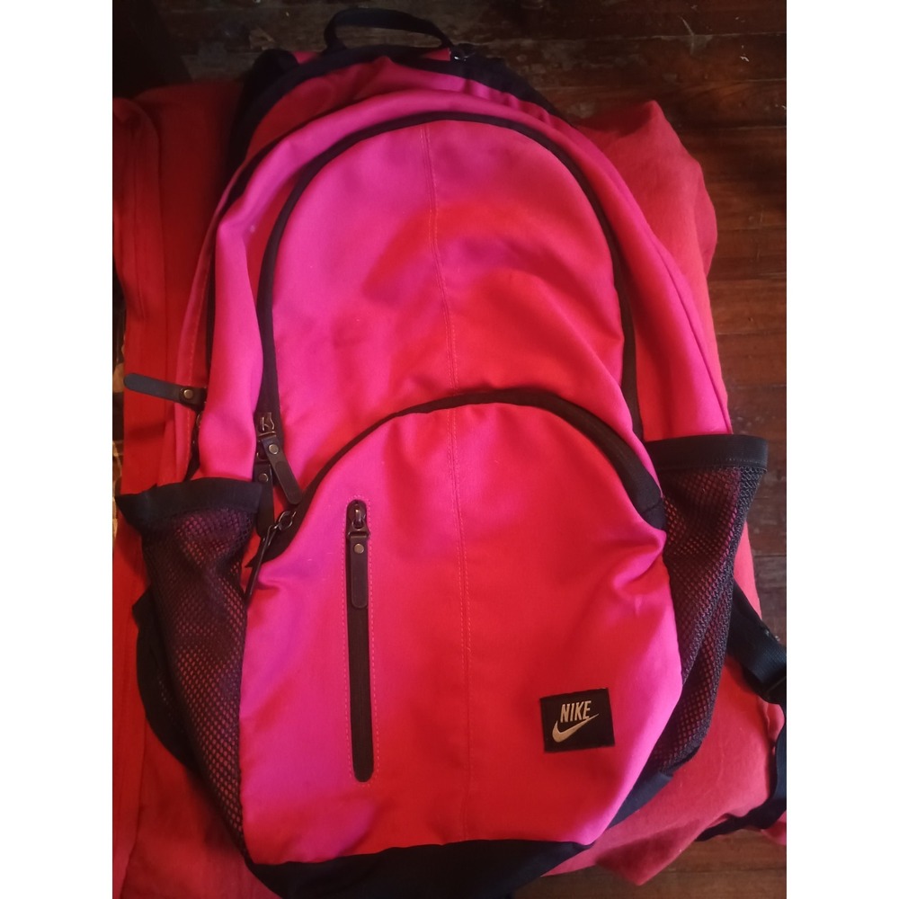Pink Nike College Book Bag With Multi Pockets